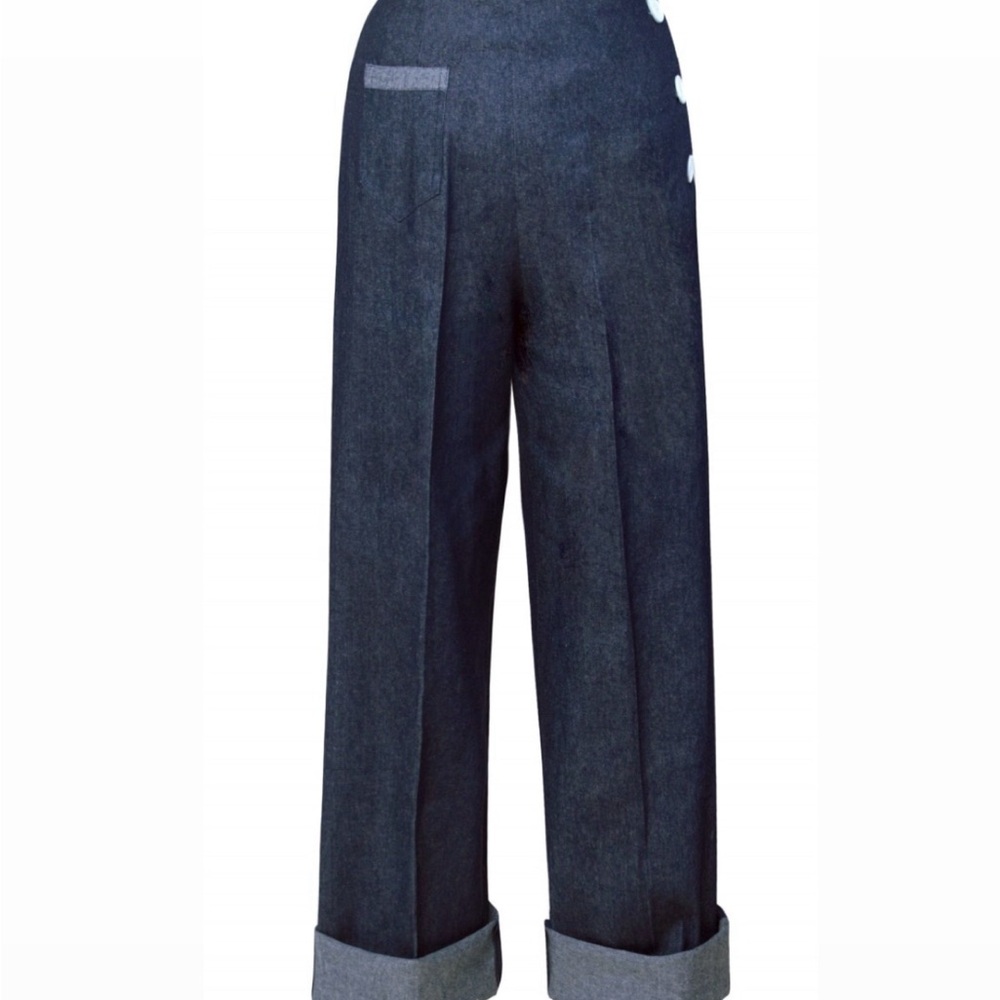 Vivien of Holloway Blue Denim Trouser Pants